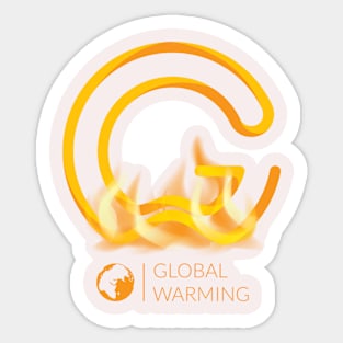 Global warming Sticker